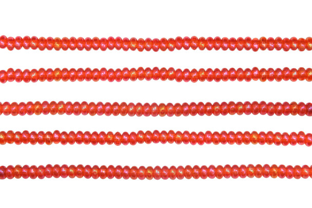 Czech Glass 3mm Rondelle -- Luster Iris Hyacinth
