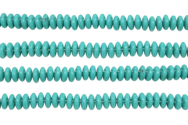 CzechMates® 2 Hole Lentil Beads -- Turquoise