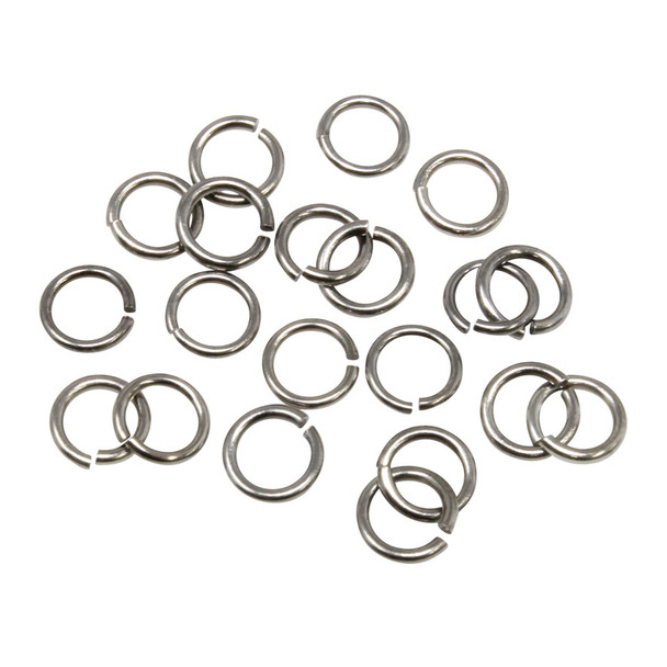 White Bronze 4mm ID 5.25mm 20 Gauge OPEN Jump Rings - 20 Pieces
