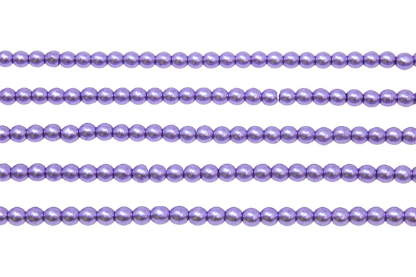 Czech Glass 3mm  Round -- Saturated Metallic Crocus Petal