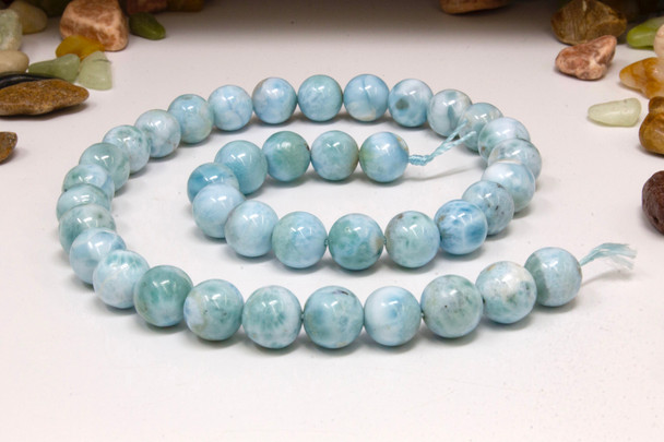 Larimar A Grade Polished 10mm Round