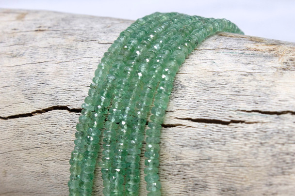 Green Kyanite Polished 4mm Faceted Tire