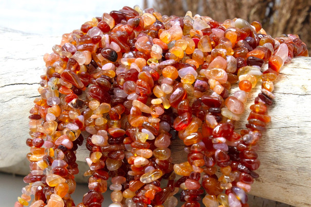 Carnelian Polished 5-10mm Chips