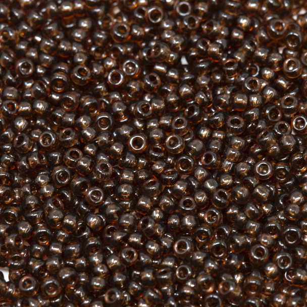 Size 15 Miyuki Seed Beads -- 135 Transparent Taupe