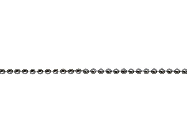 Stainless Steel 1.5mm Ball Chain - Sold By 6 Inches