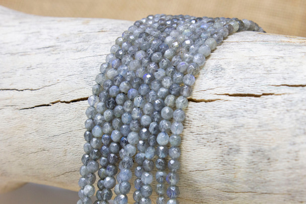 Labradorite AA Grade Polished 4mm Faceted Round