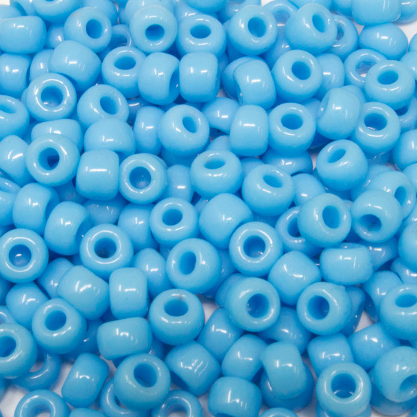 Size 6 Miyuki Seed Beads -- 413 Opaque Light Blue