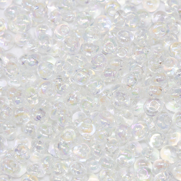 3mm Toho Magatamas -- Transparent Rainbow Crystal