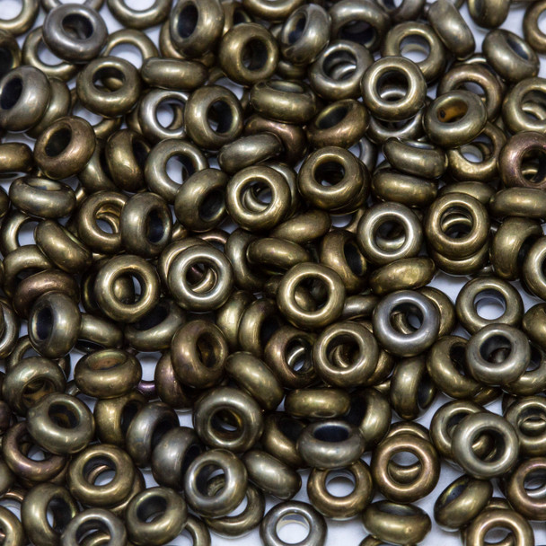 Size 6 Toho Demi Round Seed Beads -- Bronze Antique Gold