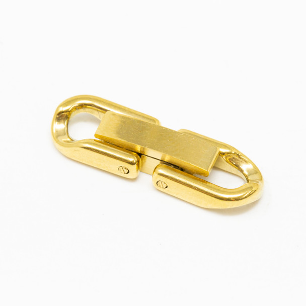 Gold Plated Stainless Steel 6x19mm Snap Clasp