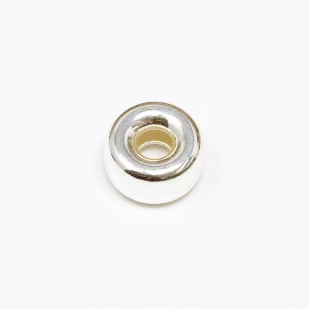Sterling Silver 8mm Rondelle Bead -  Sold Individually