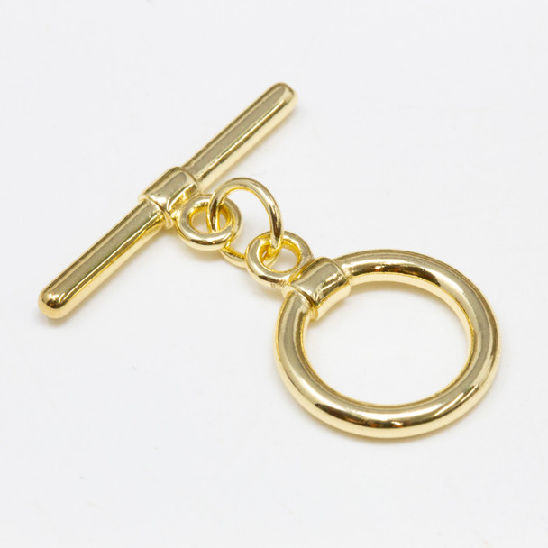18K Gold Plated 12mm Toggle