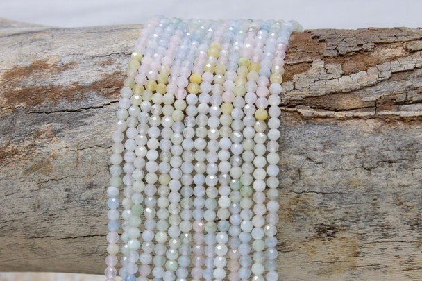 Beryl Banded Polished 3mm Faceted Round