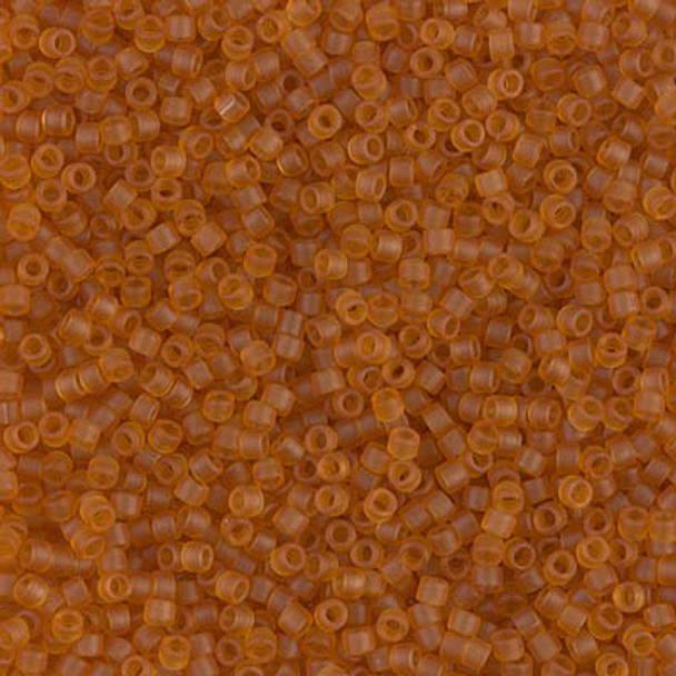 Delicas Size 11 Miyuki Seed Beads -- 1261 Transparent Marigold Matte