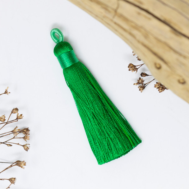 Emerald Green 2.5 Inch Tassel
