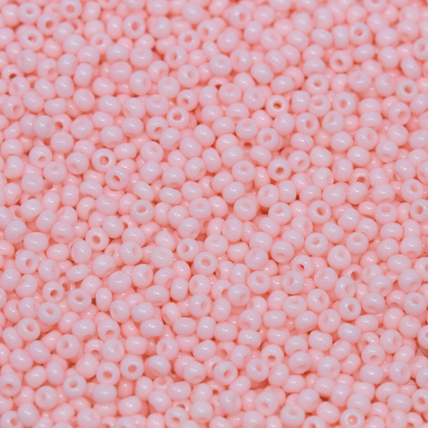 Size 11 Czech Seed Beads -- 1235 Baby Pink