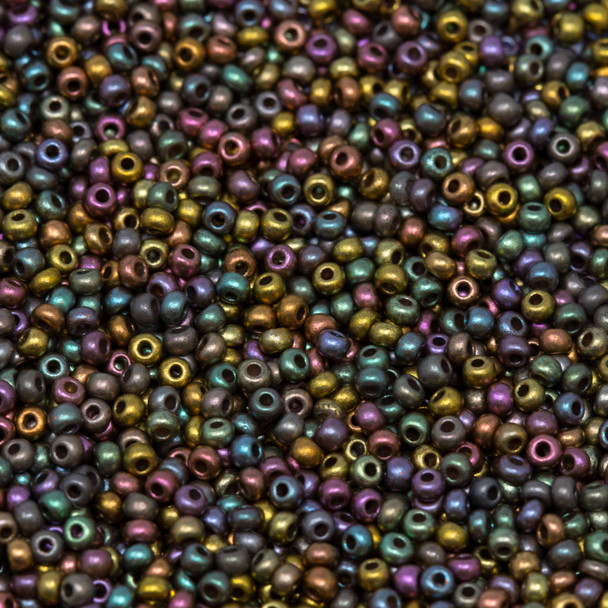 Size 11 Czech Seed Beads -- 1006 Copper Iris