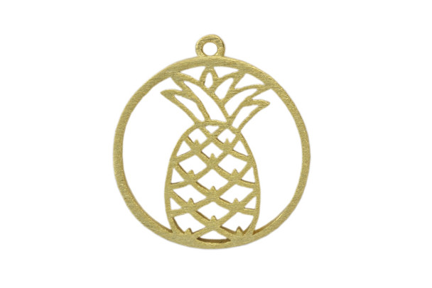 Pineapple Round Circle Frame - Vermeille