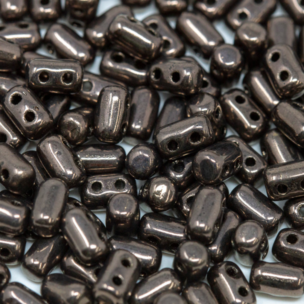 Matubo Czech Glass Rulla Beads -- Chocolate Bronze