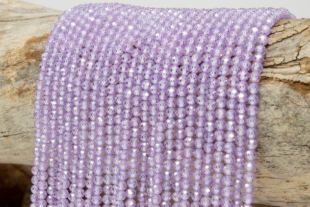 Zircon AA Grade Polished Lilac 4mm Faceted Round