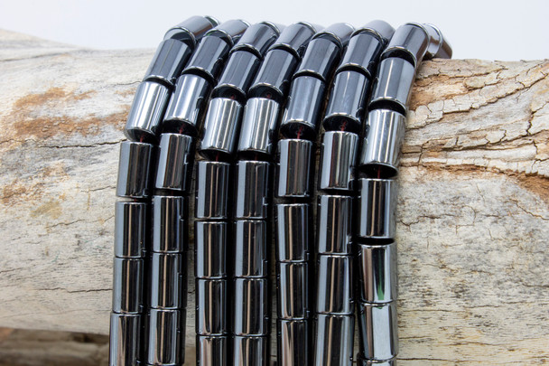 Hematite Polished 8x12mm Tube