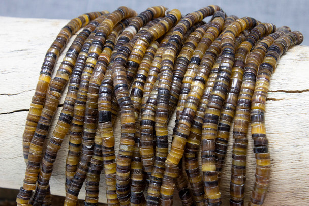 Brown Pen Shell 4-5mm Heishi
