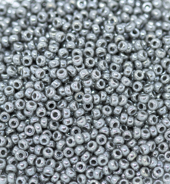 Size 11 Miyuki Seed Beads -- 449A Dark Grey Pearl