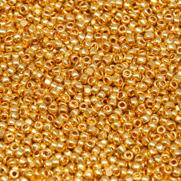 Size 13 Charlotte Seed Beads -- 20 Gold Metallic