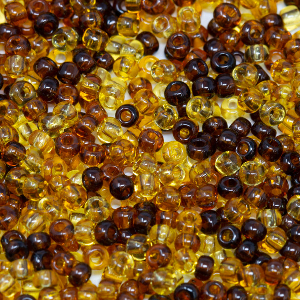 Size 8 Czech Seed Beads -- 156 Tortoise