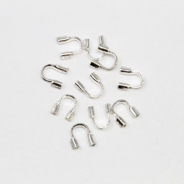 Silver Plated Cable Thimbles .056" Hole - 10 Pieces