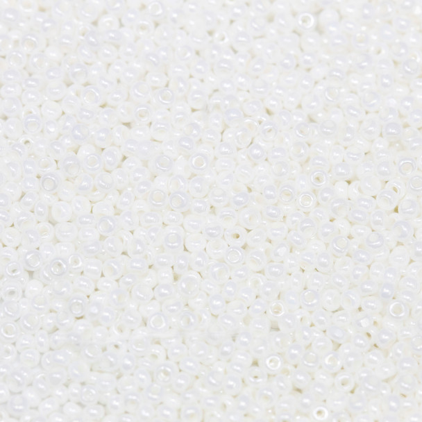 Size 13 Charlotte Seed Beads -- 183 White Luster