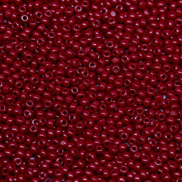 Size 13 Charlotte Seed Beads -- 98 Maroon
