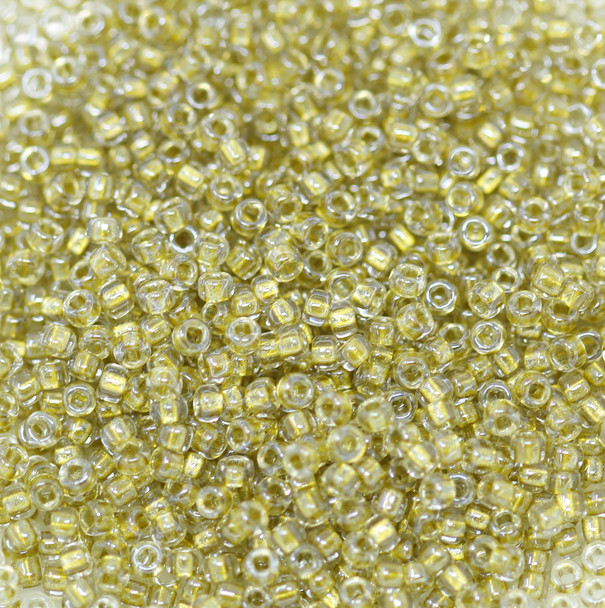Size 11 Miyuki Seed Beads -- 722 Golden Sage Lined