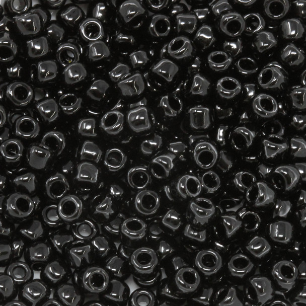 Size 6 Miyuki Seed Beads -- 401 Black