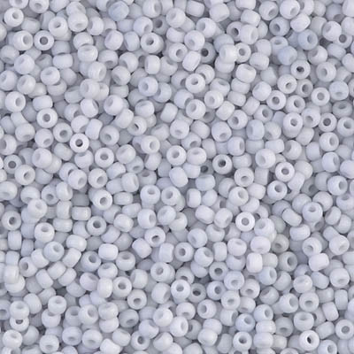Size 11 Miyuki Seed Beads -- 2026 Fancy Frosted Palest Grey
