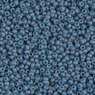 Size 11 Miyuki Seed Beads -- 2038 Slate Blue AB Matte