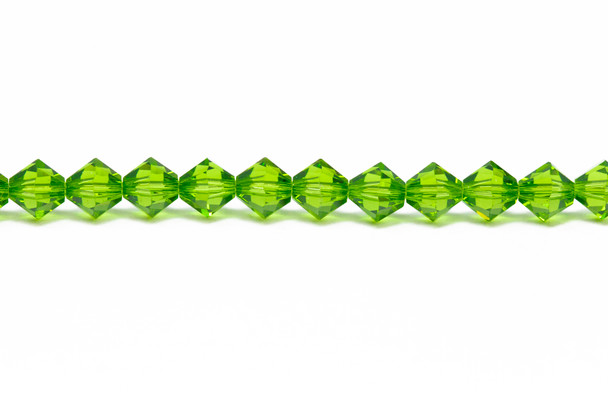 Swarovski Crystal Fern Green 5328 6mm Bicones