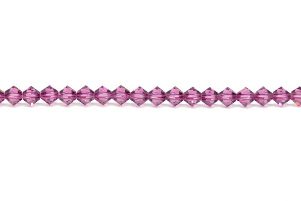 Swarovski Crystal Amethyst 5328 4mm Bicones