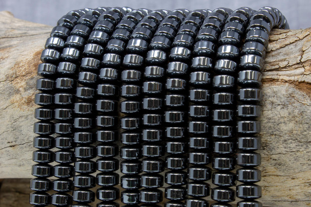 Hematite Polished 6x10mm Rondelle