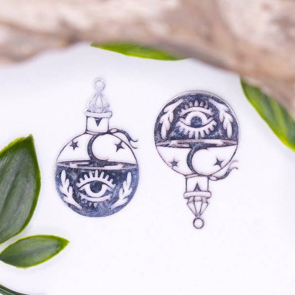 Stainless Steel 20x32mm Magic Potion Bottle Pendant