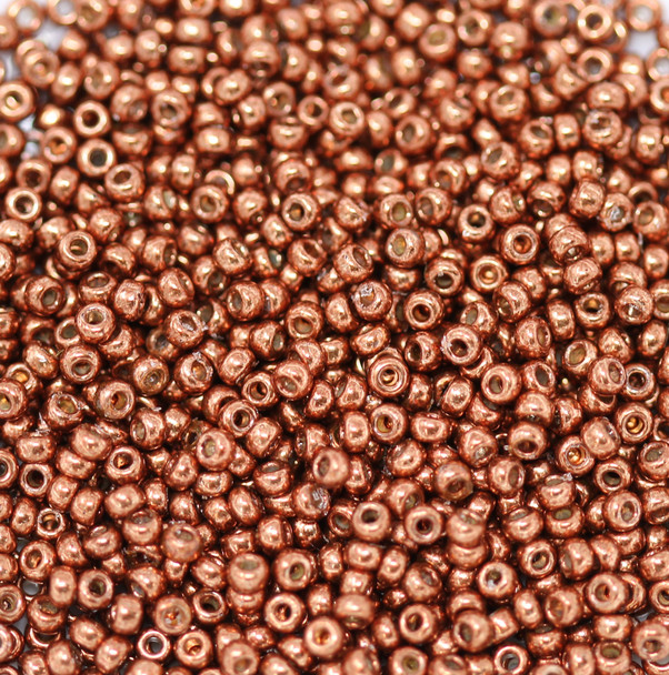 Size 11 Miyuki Seed Beads -- D4212 Duracoat Galvanized Crimson Copper