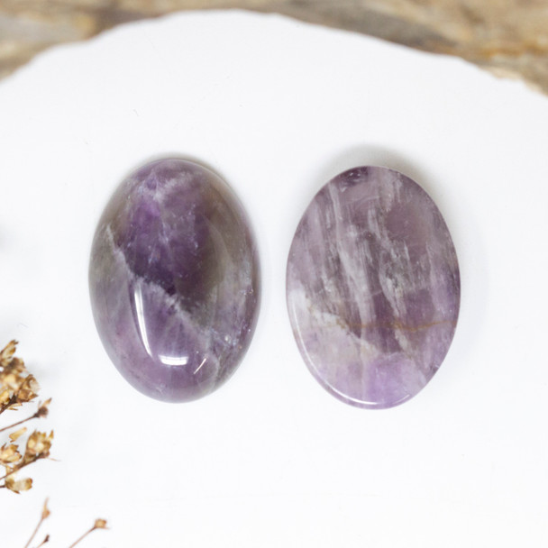 Amethyst Polished 18x25mm Oval Cabochon