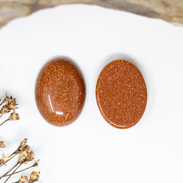 Goldstone Polished 15x20mm Oval Cabochon