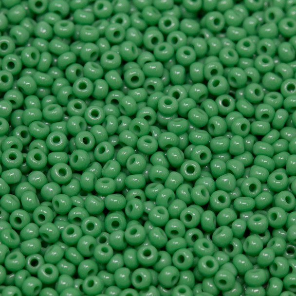 Size 11 Czech Seed Beads -- 120 Green