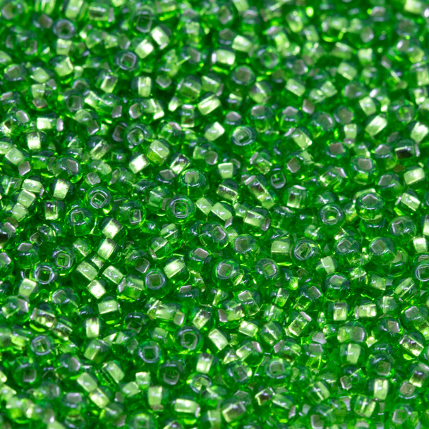 Size 11 Czech Seed Beads --641 Mint / Silver Lined
