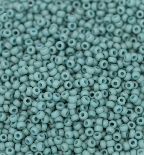 Size 11 Miyuki Seed Beads -- F463N Metallic Mint Matte