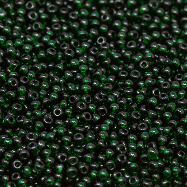 Size 11 Czech Seed Beads --125 Bottle Green