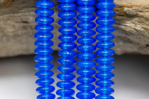 CzechMates® 2 Hole Lentil Beads -- Milky Baby Blue