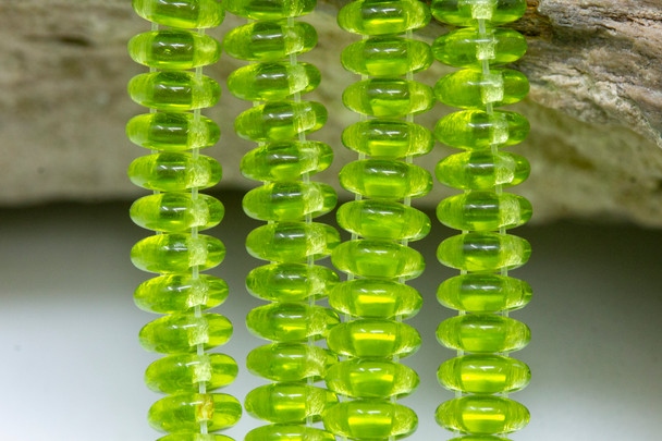 CzechMates® 2 Hole Lentil Beads -- Olivine