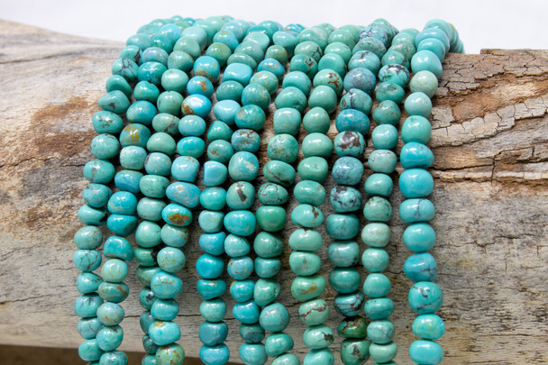 Natural Turquoise Polished 4mm Round Nugget